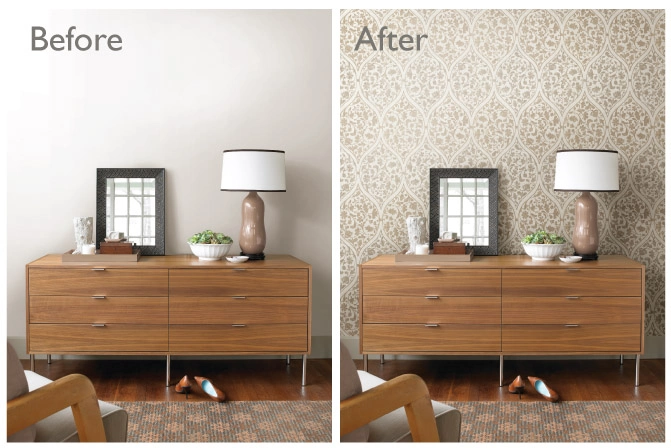 Luxury wallpaper installation Sandy Springs GA