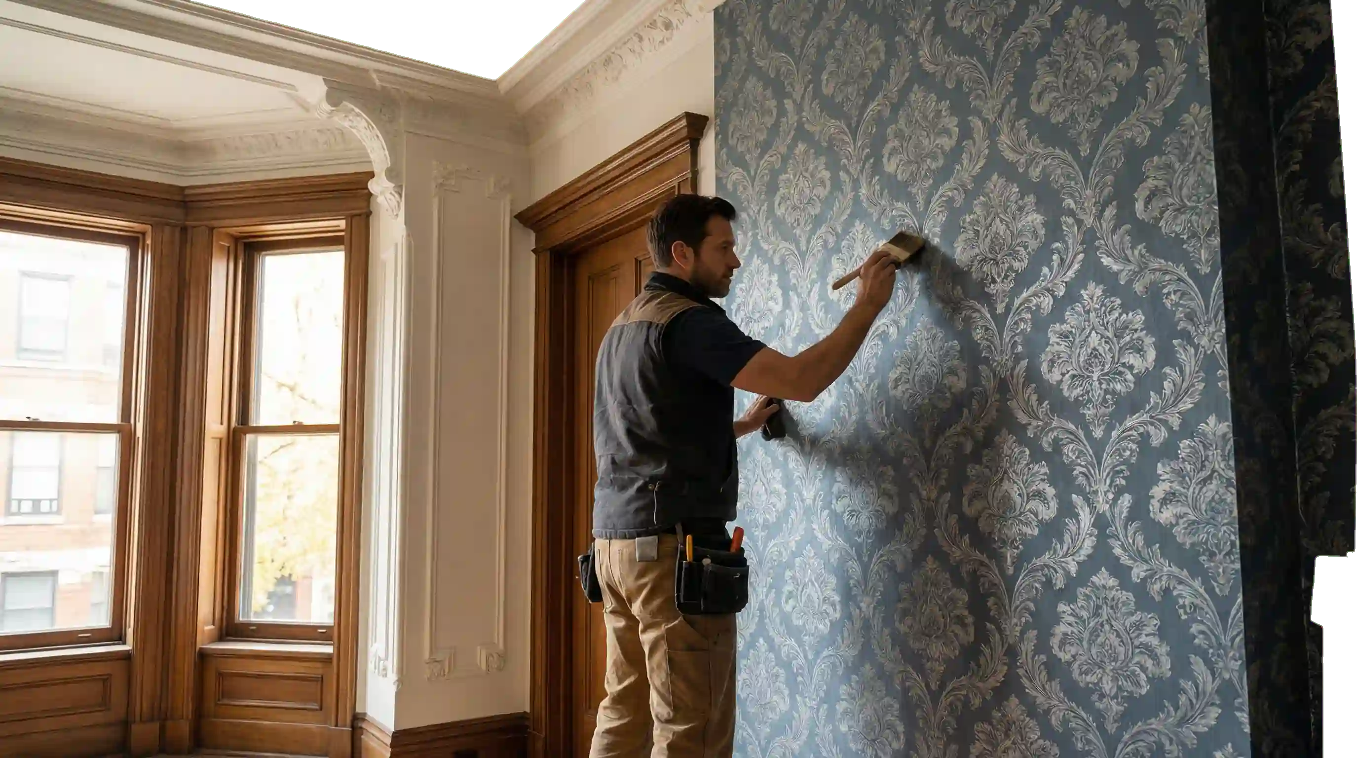 Wallpaper installation Johns Creek GA professional installer