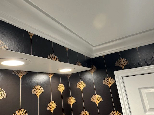 Wallpaper installation in Smyrna, GA townhome